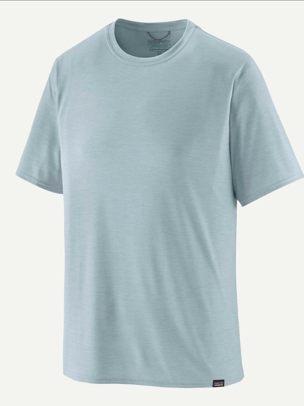 Patagonia Light Blue Crew Neck Short Sleeve Tee